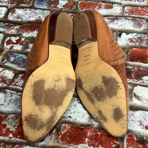 Vintage Brown leather weave booties piña colada brand - Picture 7 of 8